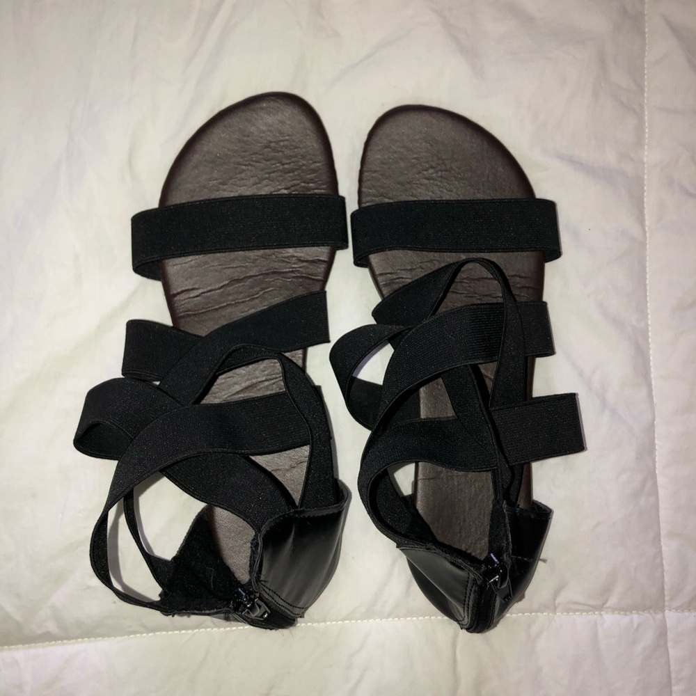 Zip Up Sandals